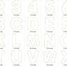 5cm Doodle Buchstaben und Zahlen Stickdatei Alphabet Zahl thumbnail number 3