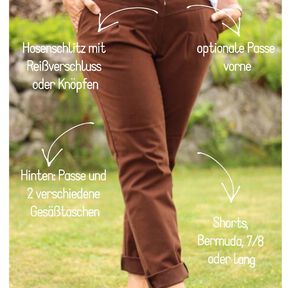 Shorts Damen - Schnittmuster Gr. 32-50 - meine HELEN #97