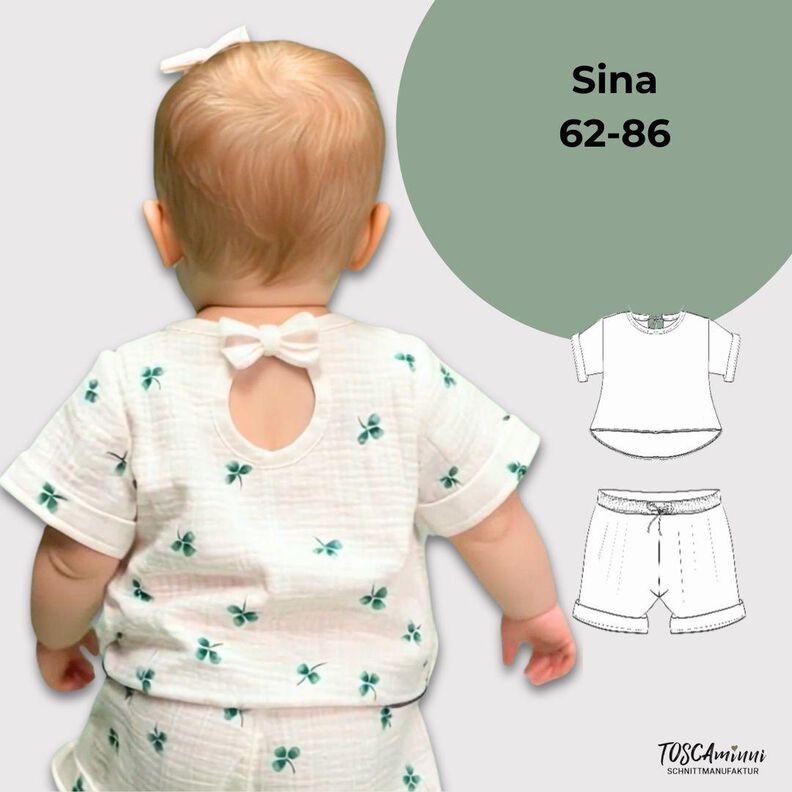 Schnittmuster für Babies: Shirt und Hose Sina Gr 62-86 image number 1