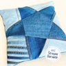 Sternen-Kissen nähen mit Hotelverschluß, Jeans Upcycling  thumbnail number 5