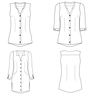 Bluse/Kleid AZORA Gr. 34-54 PDF-Schnitt A4, A0, Anleitung thumbnail number 10