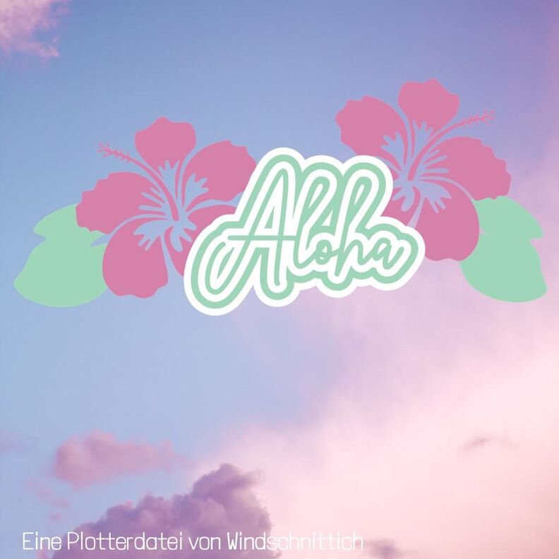 Plotterdatei - Aloha Blüten - SVG, DXF, PNG image number 6