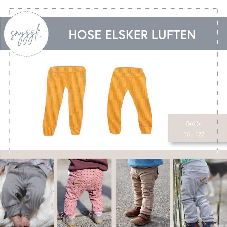 Hose Elsker Luften Gr. 56-122, A0, Stretch Cord image number 1