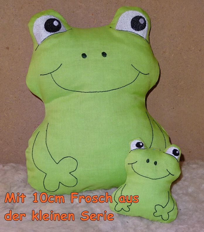 Frosch ITH 15cm bis 24cm Stickdatei  image number 2