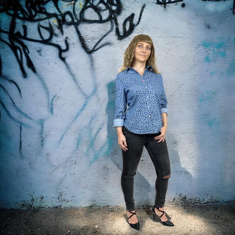 Bluse mit Tasche, Schnittmuster mit Ebenen, A4, A0+, Beamer image number 6