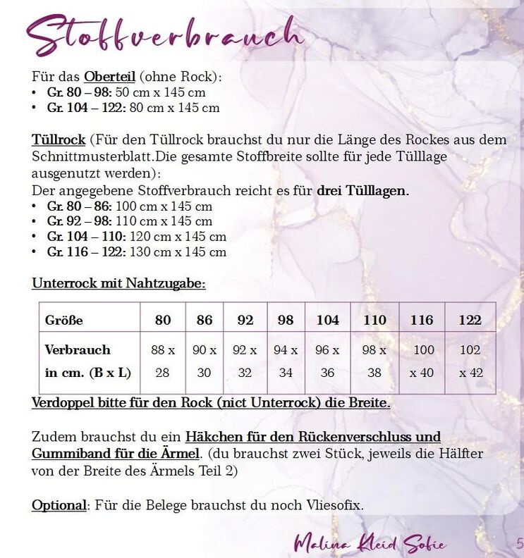 Schnittmuster Kleid Sofie ink. Beamerdatei image number 9