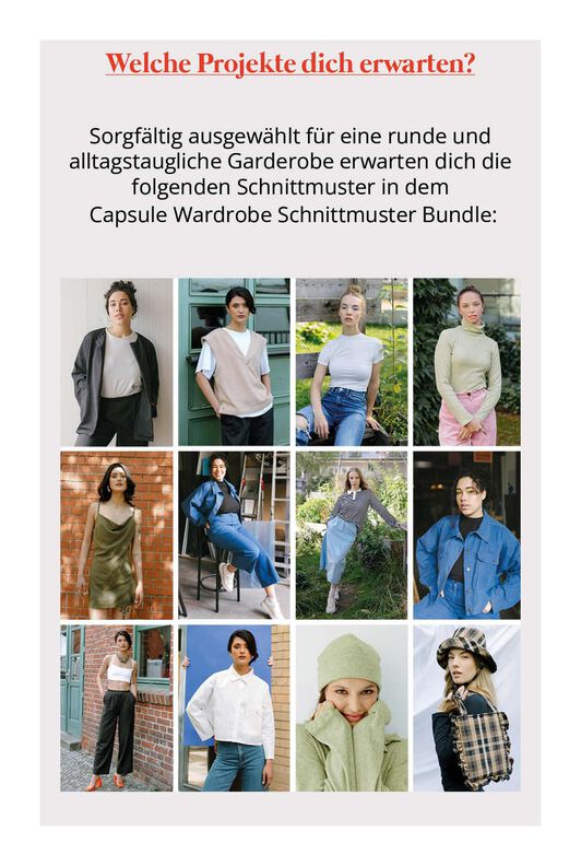 Schnittmuster Bundle mit 12 Schnittmustern, XS-XXXL, Damen image number 3