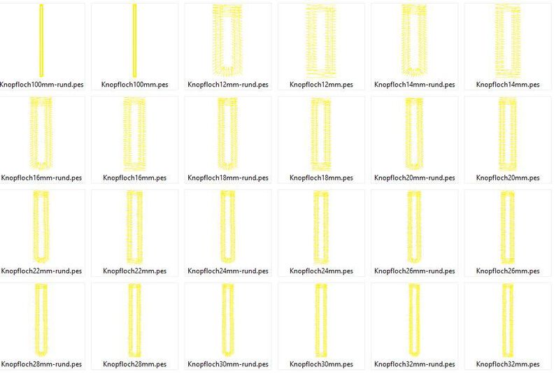Knopfloch Stickdatei image number 7