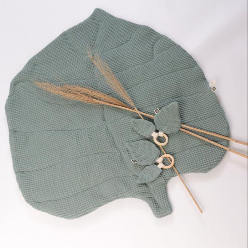 “Spieldecke BLATT” Krabbeldecke + GRATIS Greifling image number 1