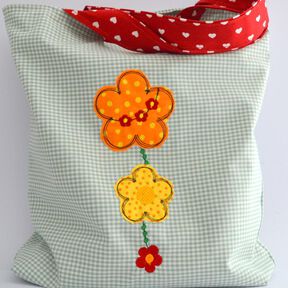 Stickdatei DOODLE Blumengirlande senkrecht  ab 13x18cm