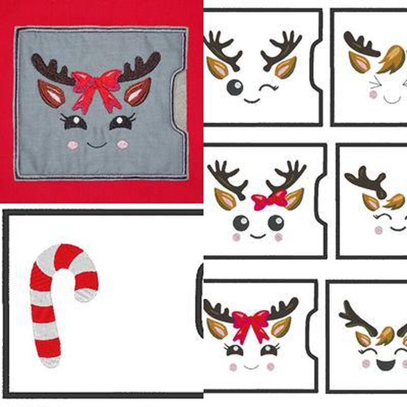 Schokoladen Verpackung Hülle Rentier Gesicht Weihnachten ITH image number 1