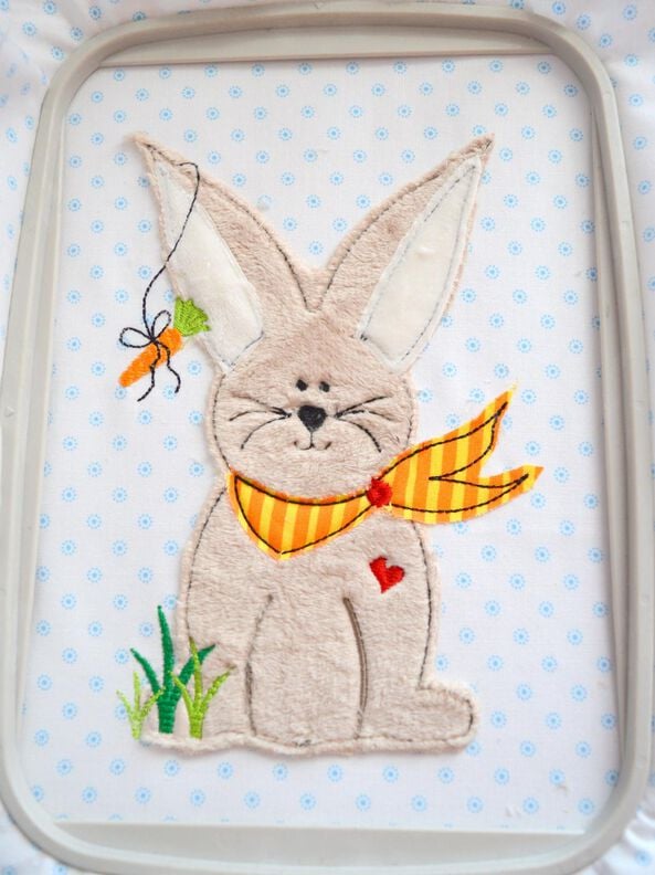 Stickdatei Hase 4 Größen image number 3