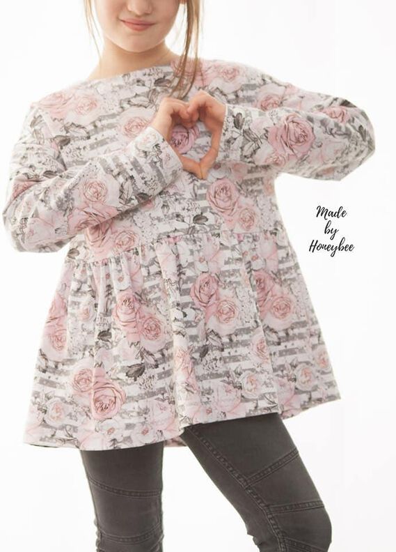 *Girls Sweater Dress*Sweater Hoodiekleid Ballonärmel  image number 10