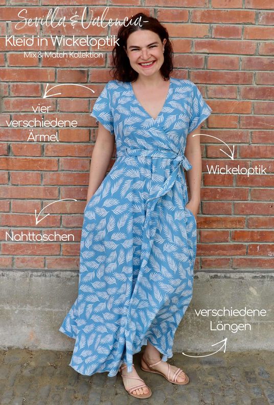 Kleid Damen – Schnittmuster Gr. 32-54 – #108 image number 2