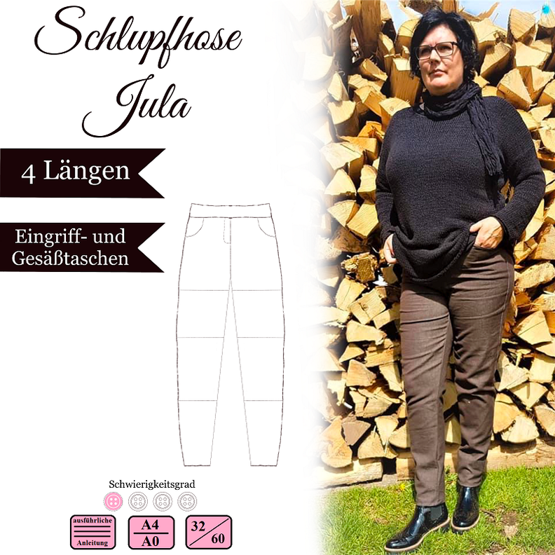 Hosenschnitt "Jula" Ebook und Nähanleitung Gr 32-60 image number 1