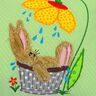 Stickdatei Hasendusche für den 13x18cm Rahmen thumbnail number 2