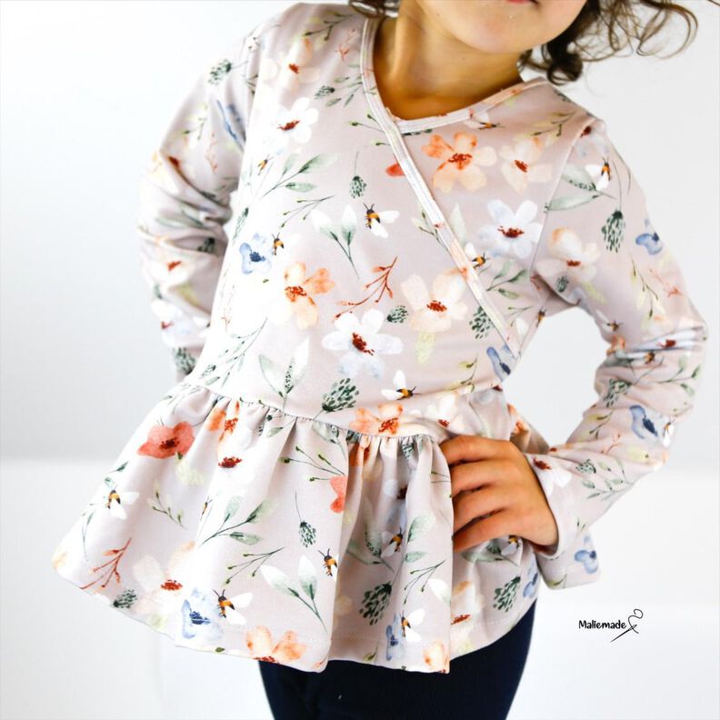 Shirt/ Kleid #Flora Gr. 74-164 inkl. A4/ A0/ Beamerdatei image number 2