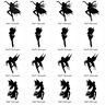 schwangere Feen Elfen Silhouetten Stickdatei schwanger thumbnail number 5