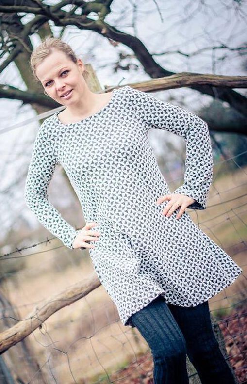 Kleid Tunika DELICIA (34-56) A-Linie Schnittmuster image number 3