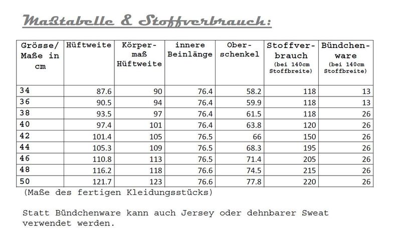 Ebook / Nähanleitung Damen Freizeithose inkl.  A0-Datei image number 6
