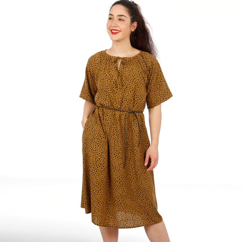 FRAU MALIN - Kleid mit gekräuseltem Halsloch  XS-XXL image number 1