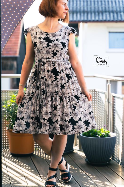 *Ladies Cotton Beauty*Webware Stufenkleid Gr. 32 bis 56 image number 5