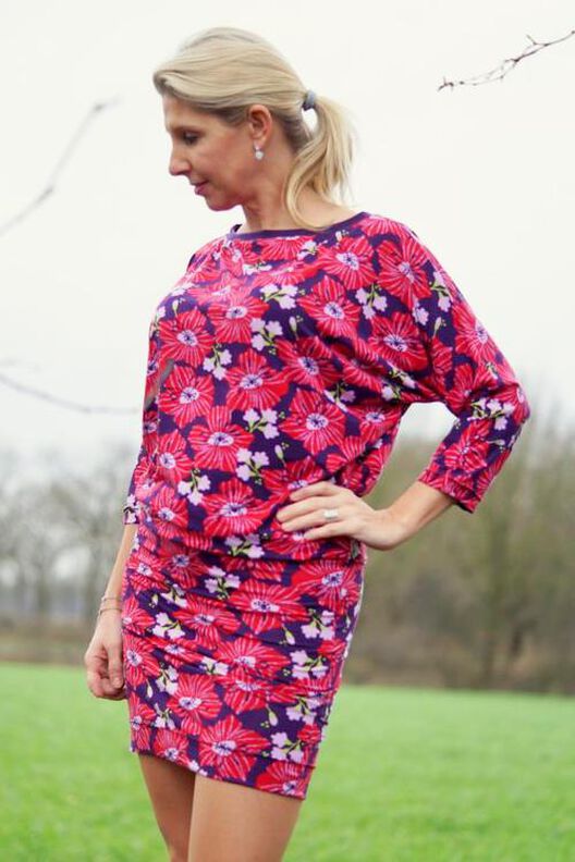 Kleid Fledermausärmel (34-54) VELOZA Damen Schnittmuster image number 6