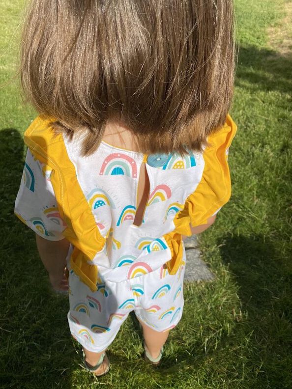 Multi Puzzle Schnitt Jumpsuit LAHELA Mini Gr 74-164 image number 9