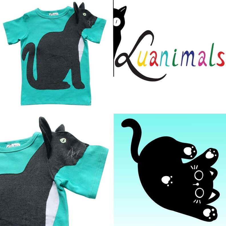 T-Shirt Kind E-Book Luanimals Katze Karin (86-152cm) image number 4