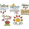 Stickdatei Herbst Motive SET verschiedene Größen  thumbnail number 2