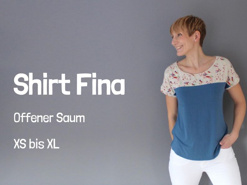 Shirt Fina | offener Saum | überschnittene Ärmel | XS – XL image number 5