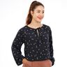 FRAU KRISSI - Bluse mit gekräuseltem Ausschnitt  XS-XXL thumbnail number 1