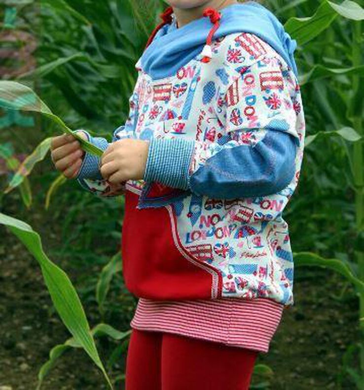 Ebook Hoodie Wickelkapuze LOUIS Gr. 74/80-170/176 image number 2