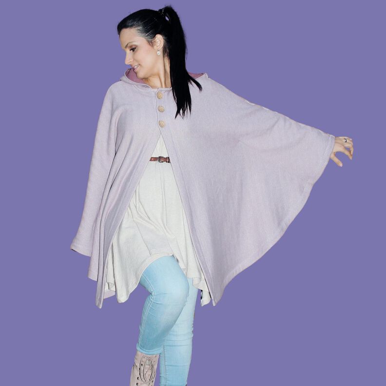 Damen Cape Poncho Hoodie Cardigan LAYAK ♥ Gr. XS-XXXL image number 7