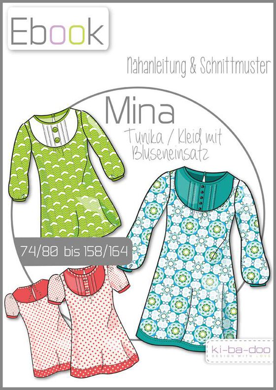 Ebook/Nähanleitung Bluse MINA Gr. 74/80-158/164 image number 1