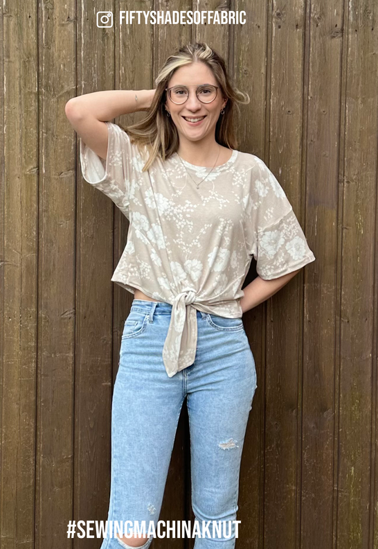 oversized Shirt mit Knoten Knut / PDF Schnittmuster  image number 3