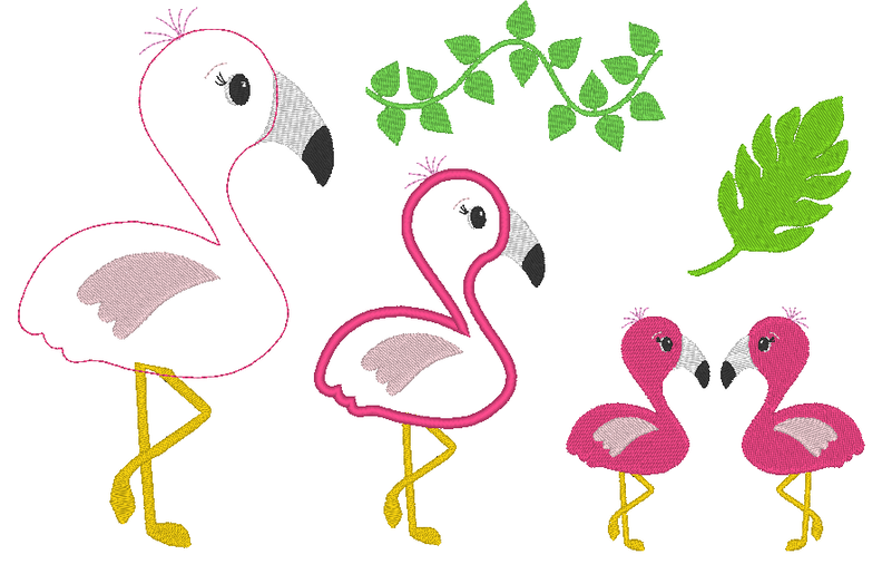 Flamingo Stickdatei 2.0 image number 1