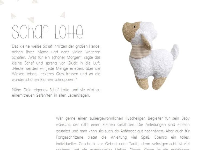 E-Book Schaf Lotte - Nähanleitung und Schnittmuster image number 2