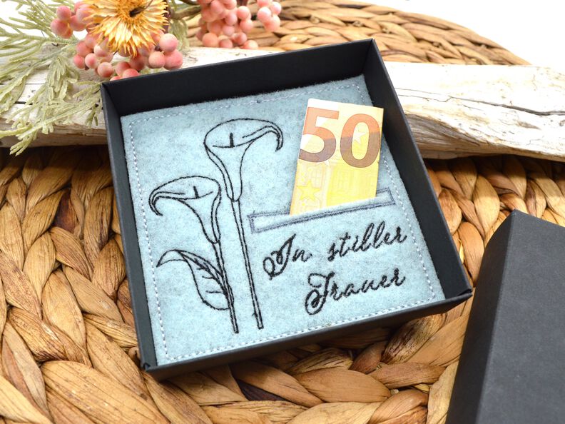 Stickdatei Trauer Geldgeschenk Beileidsbekundung image number 4