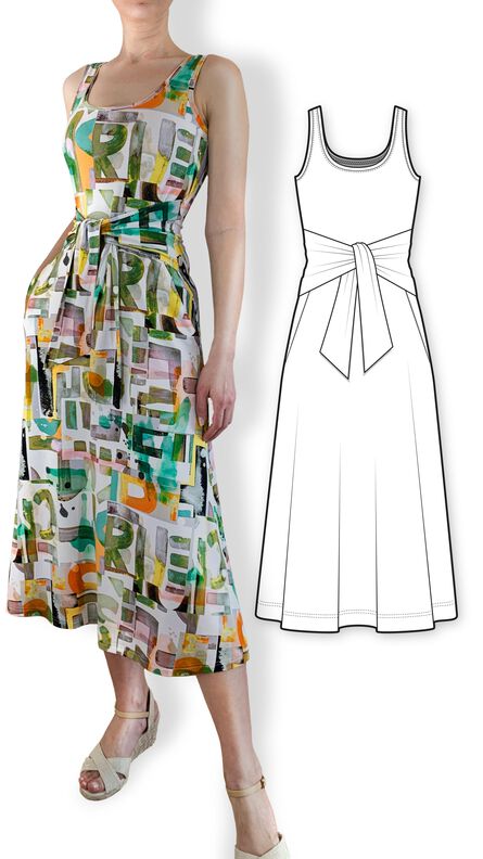 Kleid Sophie | Größen 34-44 | mit illustrierter Nähanleitung image number 2