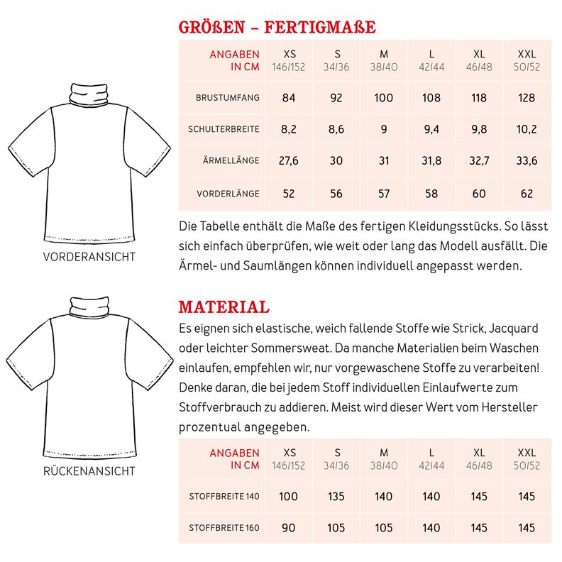 FRAU DÖRTE - Rollkragenpulli mit kurzenÄrmeln XS-XXL image number 9
