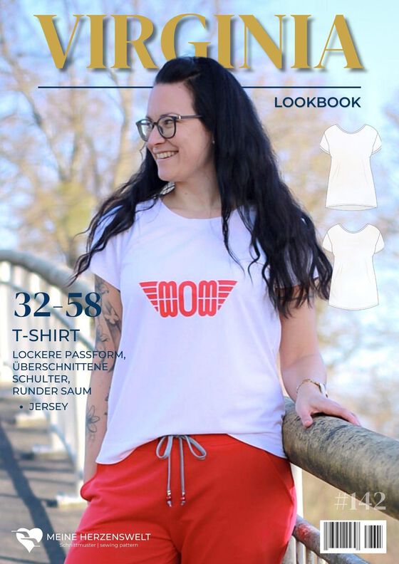 T-Shirt Damen – Schnittmuster Gr. 32-58 – Virginia #142 image number 2