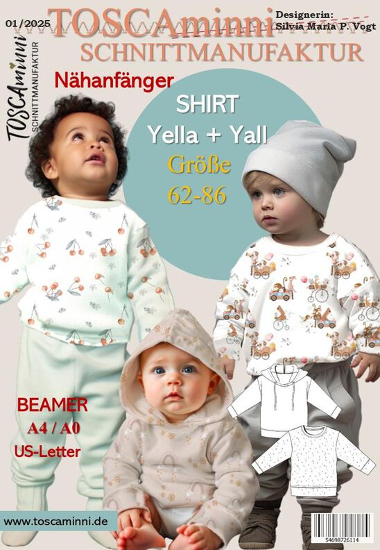 Schnittmuster YELLA + YALL- Sweater für Babys Gr. 62-86 image number 5