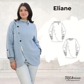 Jacke Eliane Gr. 34-45 Schnittmuster Jacke Eliane Gr. 34-45 Schnittmuster