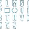 16cm Buchstaben schmal + Zahlen Stickdatei Alphabet Zahl thumbnail number 6