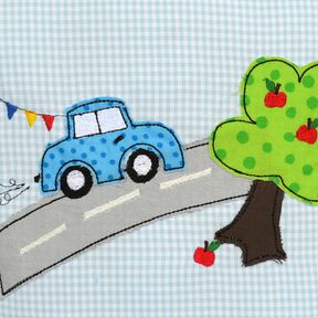 Stickdatei Autostraße doodle 13x18cm