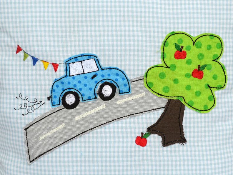 Stickdatei Autostraße doodle 13x18cm image number 2