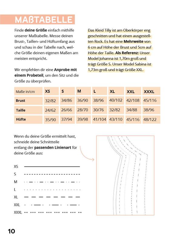 Jersey Kleid Schnittmuster Damen V-Ausschnitt Kurze Ärmel image number 8