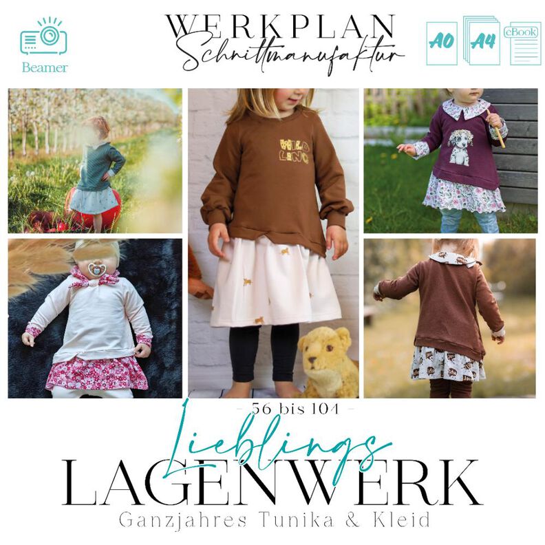 Lieblings LagenWERK | 56 bis104 | Tunika & Kleid | A4 Beamer image number 1