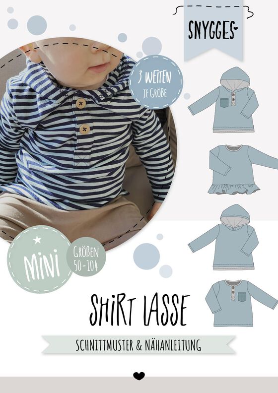SHIRT "LASSE" - Mini (50-104) - Schnittmuster und Anleitung image number 2